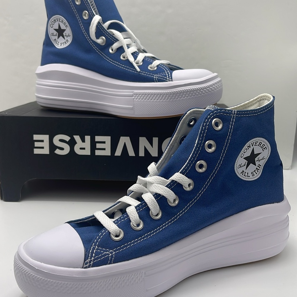Converse WMNS High-Top Platform Sneakers A09395C
CTAS MOVE HI
ARMOR BLUE/WHITE - Picture 14 of 16